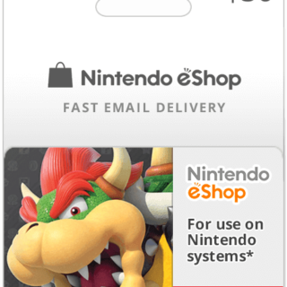 Nintendo gift card 50$